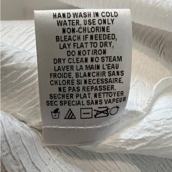 New Komarov Sleeveless Dress in Cream w/Pink Purple Floral Print Size Small/Med - Picture 8 of 10